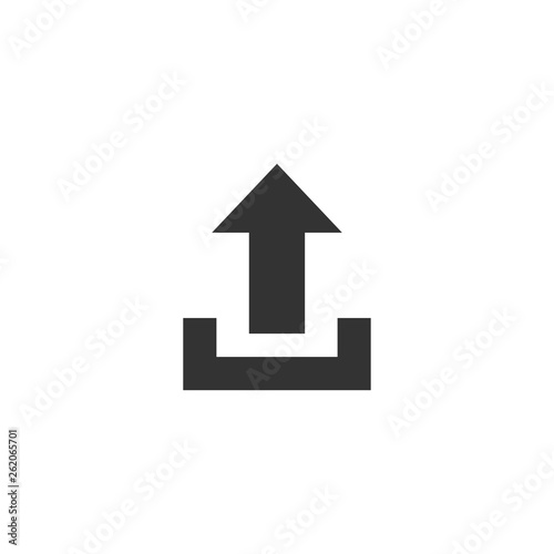 Upload icon in simple design. Vector illustration