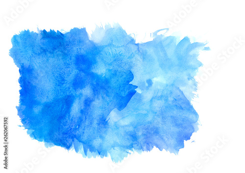 watercolor blue shade background.Colorful watercolor stains.A model for the design and texts