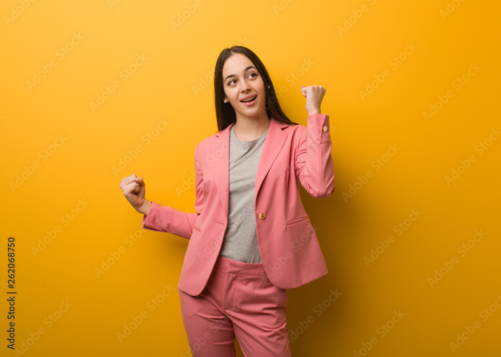 Young modern business woman who does not surrender Young modern business woman who does not surrender