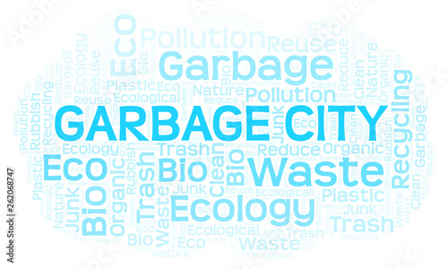 Garbage City word cloud.