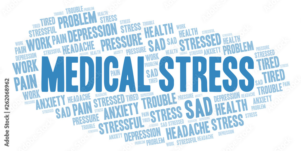Medical Stress word cloud. Medical Stress word cloud.