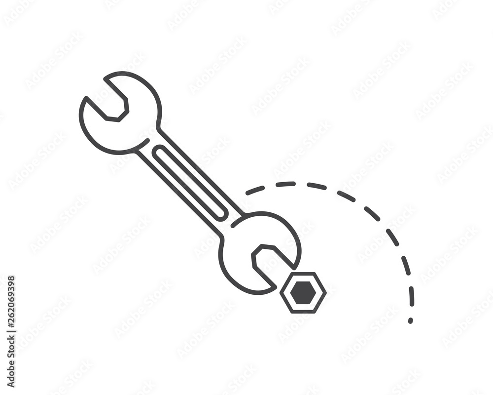 wrench tool isolated icon wrench tool isolated icon