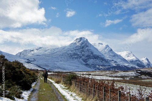 Ben Loyal Munro Winter Snow Covered Mountain, Tongue, Sutherland, Scotland, UK