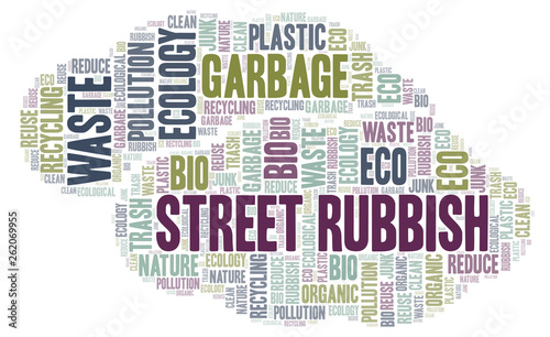 Street Rubbish word cloud.
