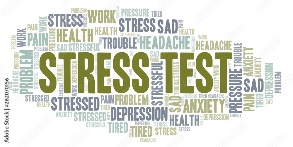 Obraz premium Stress Test word cloud.