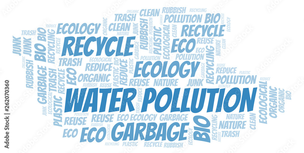 Water Pollution word cloud. Water Pollution word cloud.
