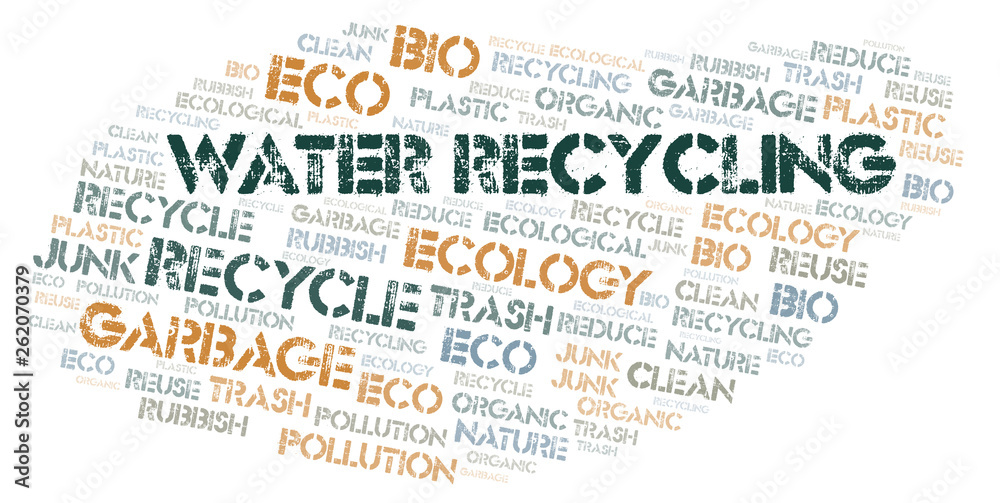 Obraz premium Water Recycling word cloud.