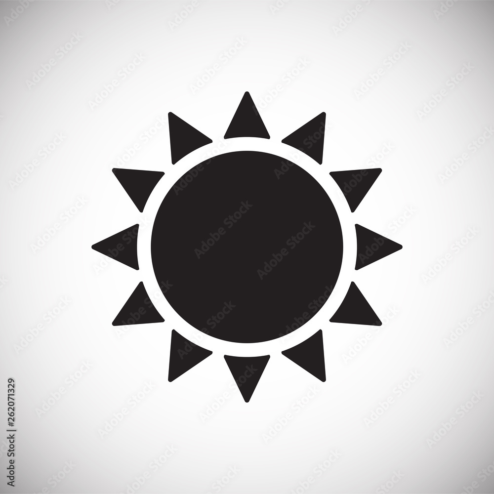 Sun icon on background for graphic and web design. Simple vector sign. Internet concept symbol for website button or mobile app. Sun icon on background for graphic and web design. Simple vector sign. Internet concept symbol for website button or mobile app.