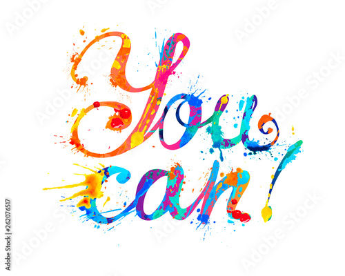 You can. Splash paint letters