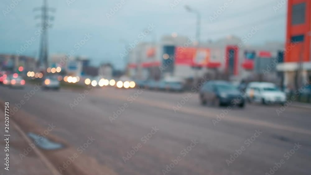 traffic on the highway blurry traffic on the highway blurry
