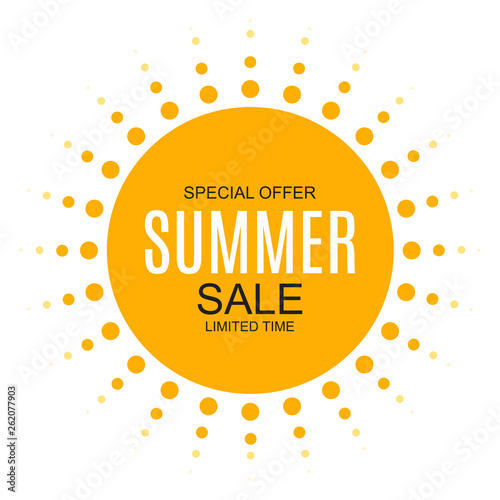 Summer Sale concept Background. Vector Illustration