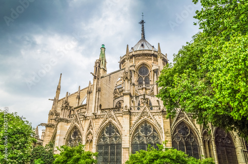 Notre Dame Cathedral from behind, France