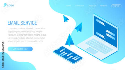 Web Design templates for social media, online marketing and communication.Modern vector illustration concepts for website and mobile website development. Flat isometric vector illustration. EPS 8.