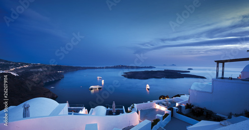 Photography Cruise ships in the sea at night