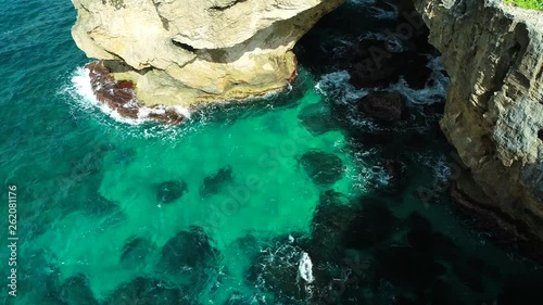 Aerial view of beautiful cueva del Indio, hatillo, Puerto Rico