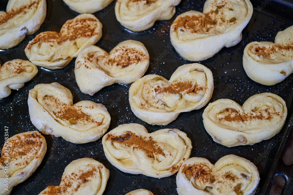 Baking on a tray, ready for baking Baking on a tray, ready for baking