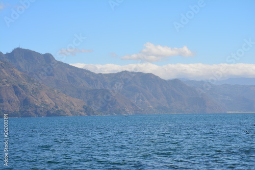 Vue Panoramique Lac Atitlán Guatemala