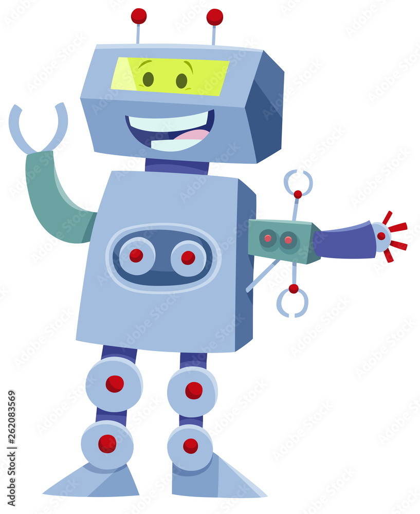 funny robot cartoon comic character funny robot cartoon comic character