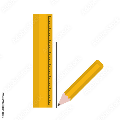 ruler tool isolated icon photo