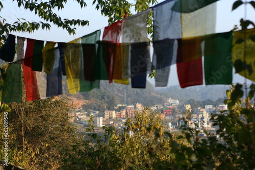 View on Kathmandu from Kopan Nepal photo