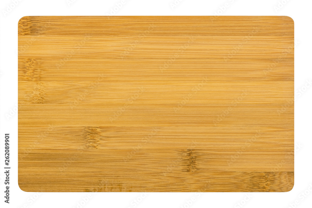 Bamboo chopping board.