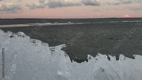 Lake Simcoe Toronto Ontario ice melting