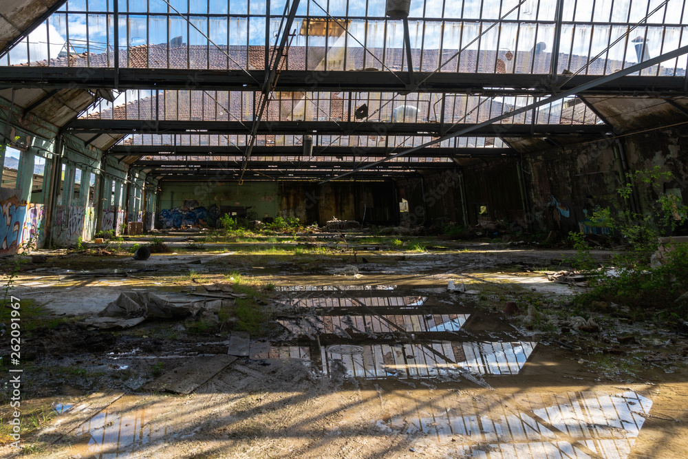 Abandoned factory of crockery