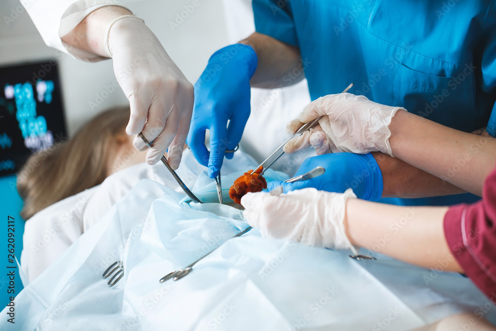 Close up detail of a surgery. Close up detail of a surgery.