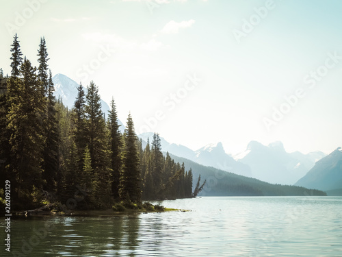 Medicine lake  Rocky Mountains  Canada
