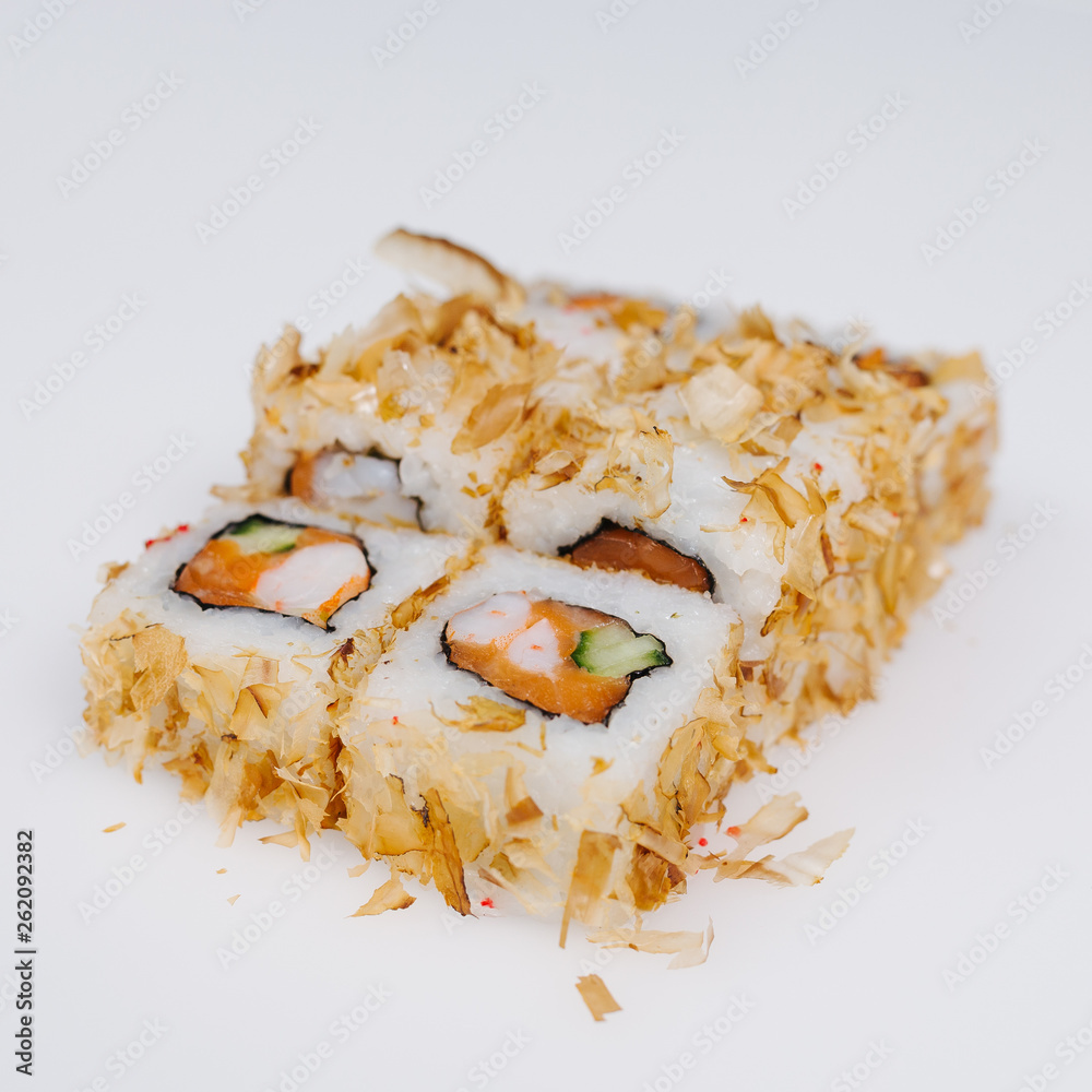 Sushi, rolls, fish, rice