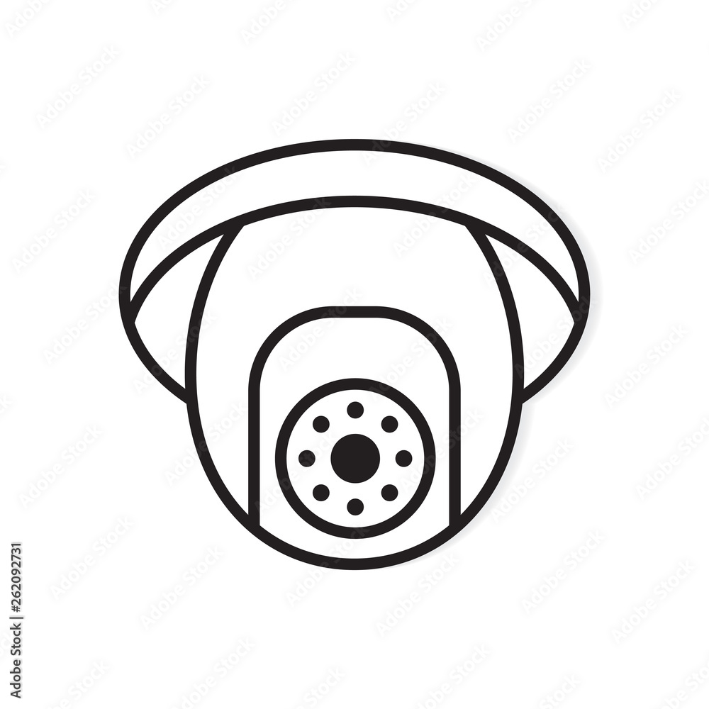 cctv camera icon- vector illustration