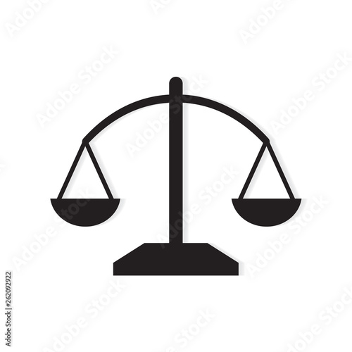 law scale icon- vector illustration