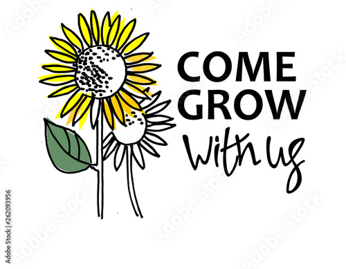 Recruitment, teambuilding and personal growth concept. Recruitment and personal training banner. Hand drawn 