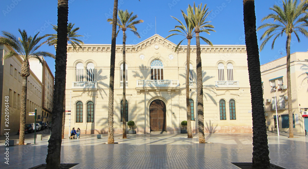 Centro histórico de Almería, España