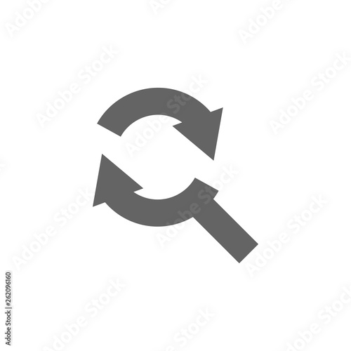 Arrow, search icon. Element arrow icon. Premium quality graphic design icon. Signs and symbols collection icon for websites, web design, mobile app