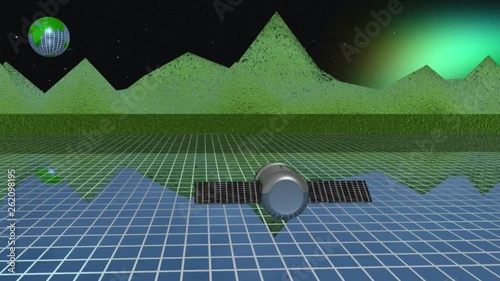 Satellite against the planet - old game allegory.