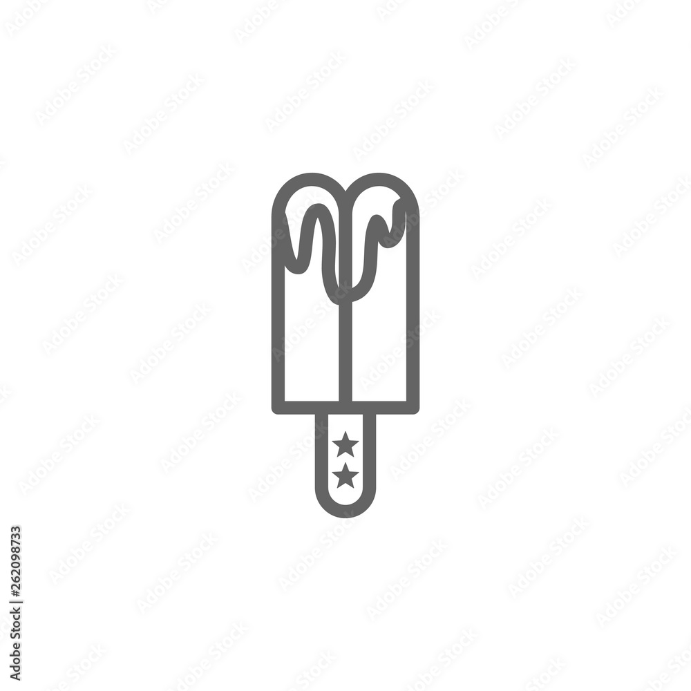Popsicle, USA icon. Element of 4th of july icon. Thin line icon for website design and development, app development. Premium icon Popsicle, USA icon. Element of 4th of july icon. Thin line icon for website design and development, app development. Premium icon