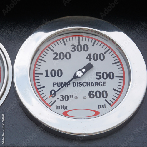 Fire engine valves and gauges