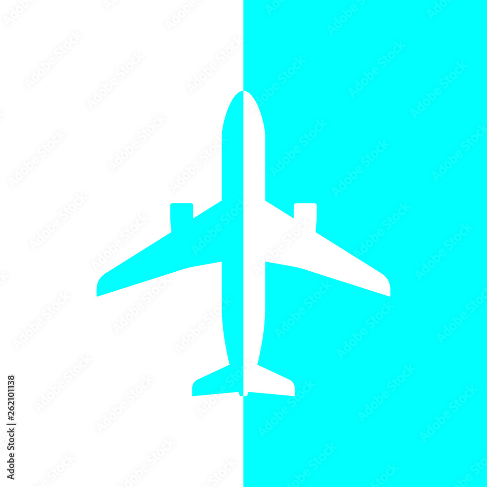 Obraz premium Aircraft. Vector drawing. Background. Texture.