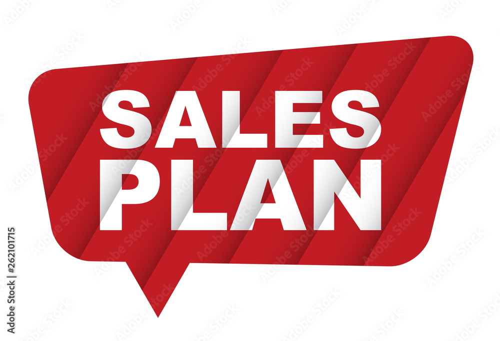red vector banner sales plan red vector banner sales plan