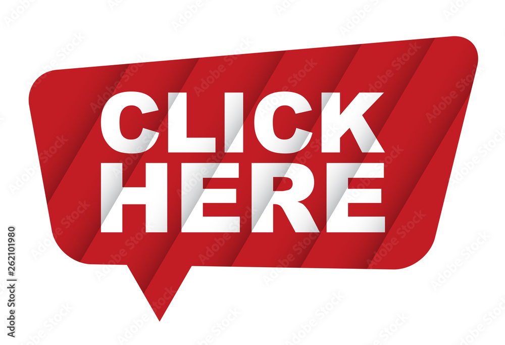 red vector banner click here red vector banner click here