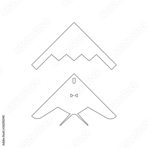 stealth, bomber icon. Element of Army for mobile concept and web apps icon. Outline, thin line icon for website design and development, app development