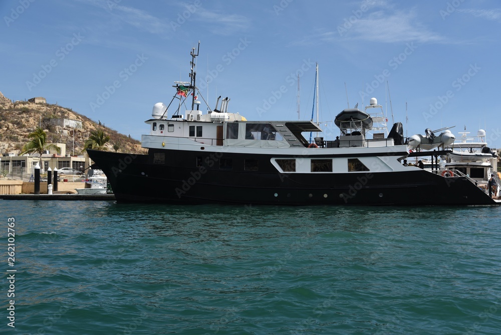 Naklejka premium SHIP IN PORT CABO SAN LUCAS MEXICO