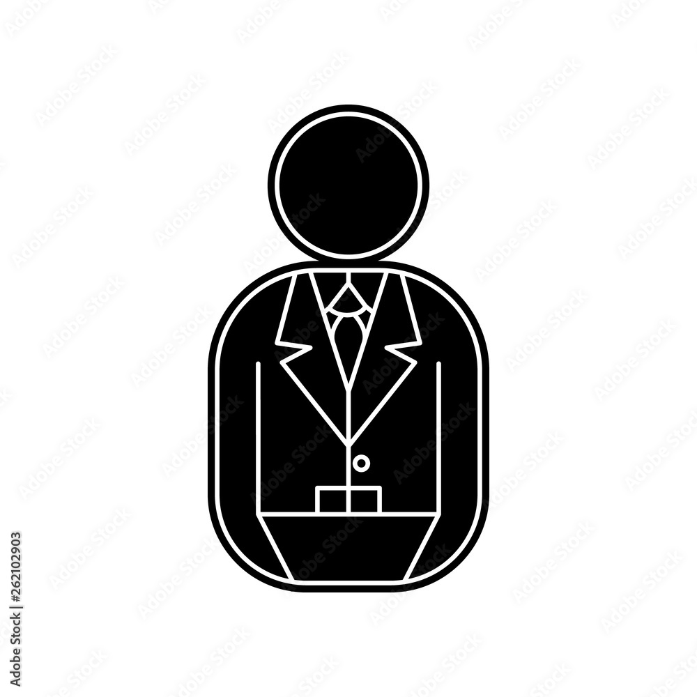 banker icon. Element of Banking for mobile concept and web apps icon. Glyph, flat icon for website design and development, app development