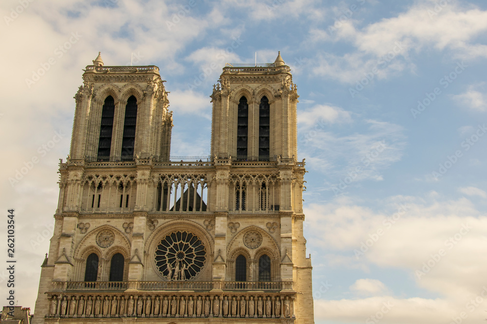 Cathedral Notre Dame Paris, external view