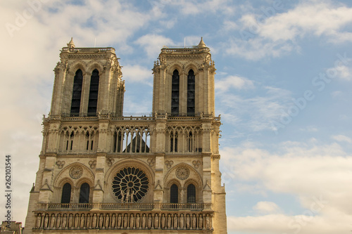 Cathedral Notre Dame Paris, external view