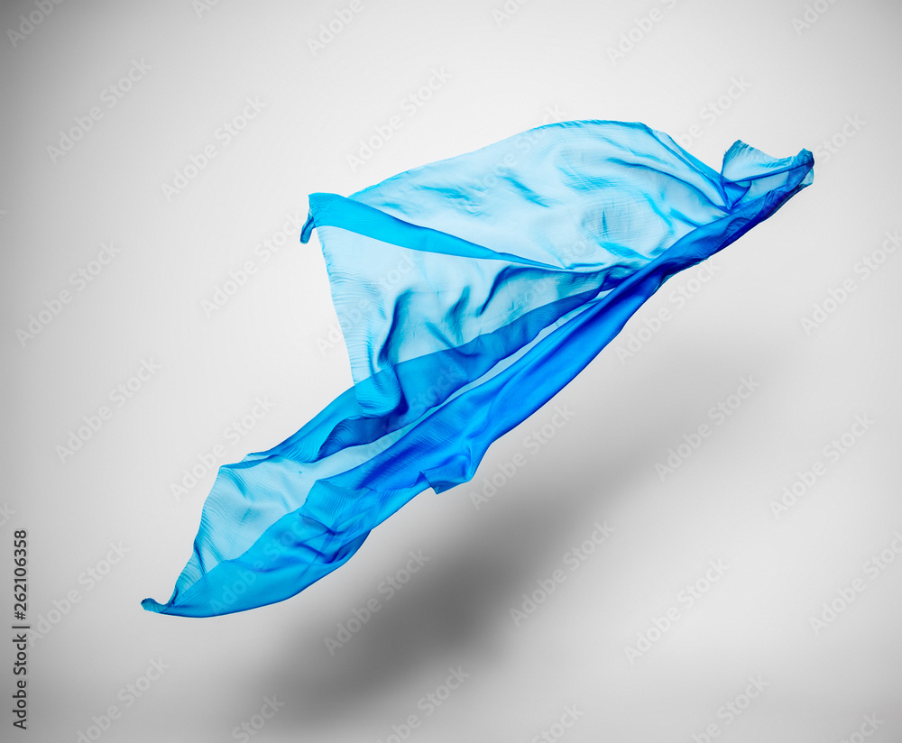 abstract blue fabric in motion abstract blue fabric in motion