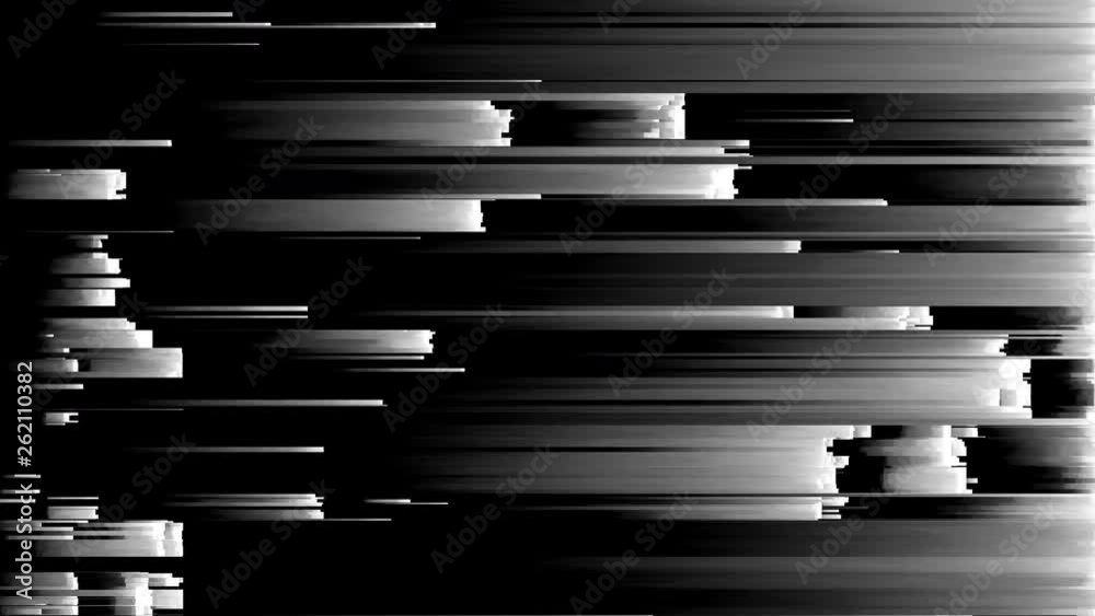 Abstract seamless loop animation of pixel sorting pattern glitch effect. Use in music video, transitions, broadcast, podcast, LED screens, audiovisual performance, , game design, VJ loops.