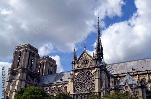 Notre-Dame de Paris cathedral - before dramatic fire from 15 April 2019