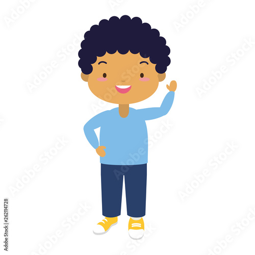 smiling schoolboy character